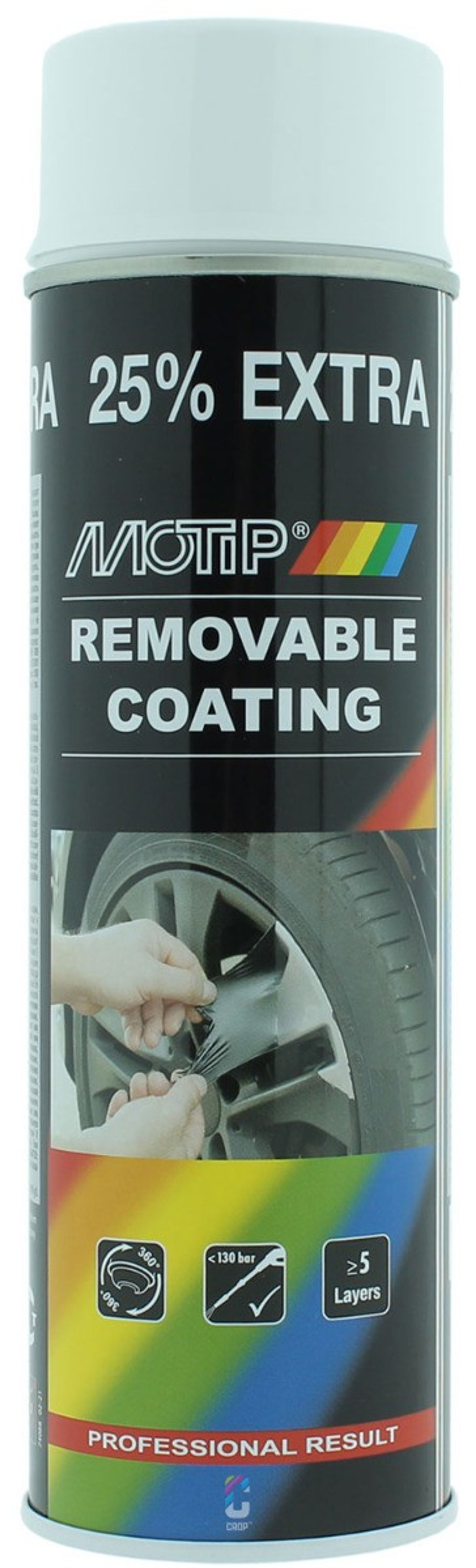 MOTIP SPRAYPLAST 500ML WIT GLOSS