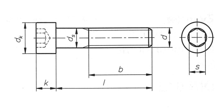BZK-BOUT DIN912 8.8 BL M8X40