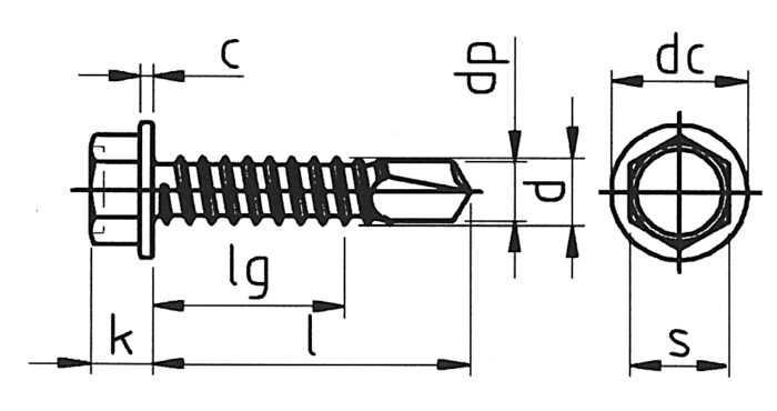 ZELFBORENDESCHR. DIN7504K A2 ZSK 5.5X19