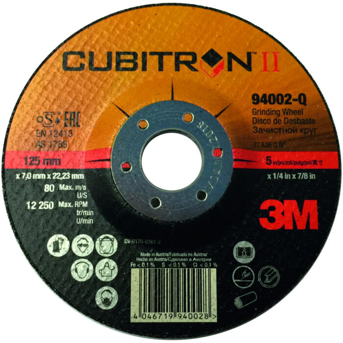 3M™ Cubitron Afbraamschijf 125mmX7mmX22.23mm T27 - 36+