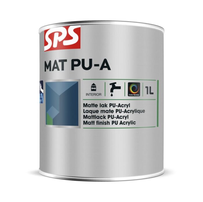 SPS Mat PU Acryl 1L Wit/P