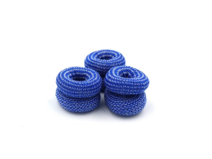 Detectaplast bobbies blauw textiel - Large