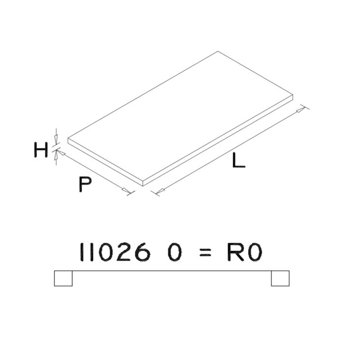 ST30 Legbord - R0 - 1000x400mm