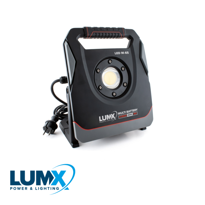 MULTI-BATTERY HYBRID LED straler M-65 / 65W / IP 54, met 5 a