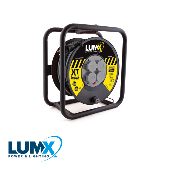 LumX kabelhaspel XT-PRO, HO7RN-F 3Gx2,5 kabel - 40 m